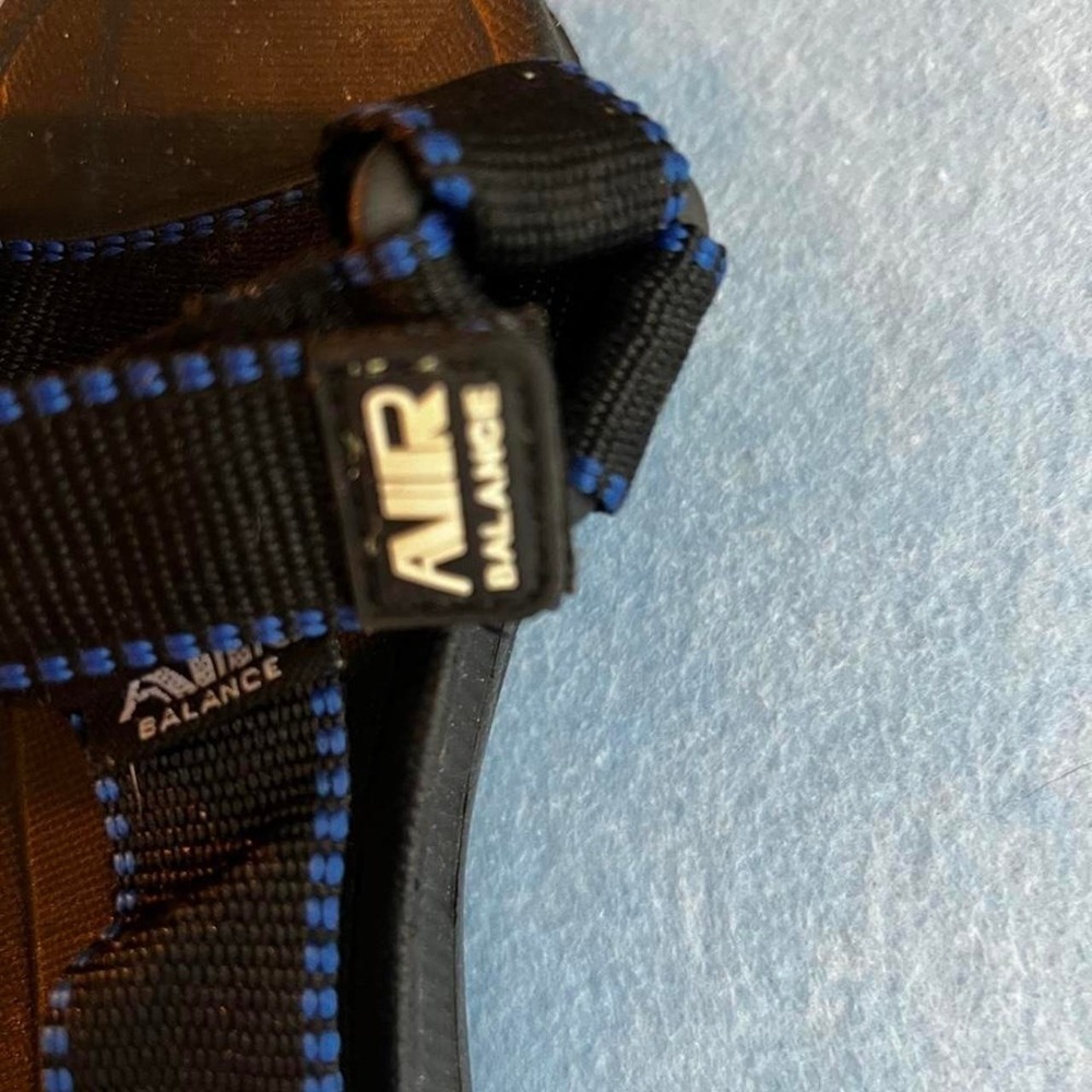 Air Balanced Black and Blue Sandals Size Mens 42 Excellent Condition - Picture 2 of 4